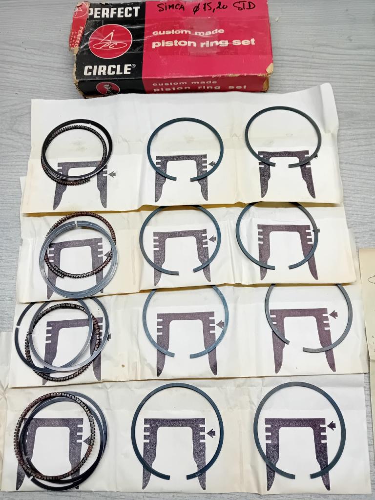 52148 JEU SEGMENTS CÔTE STD 75.20 SIMCA 1500 1501 LesAnciennes.com