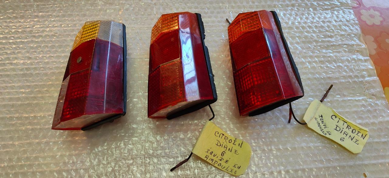 3 Platines de Feux Arrière pour Citroën Diane 6 LesAnciennes.com