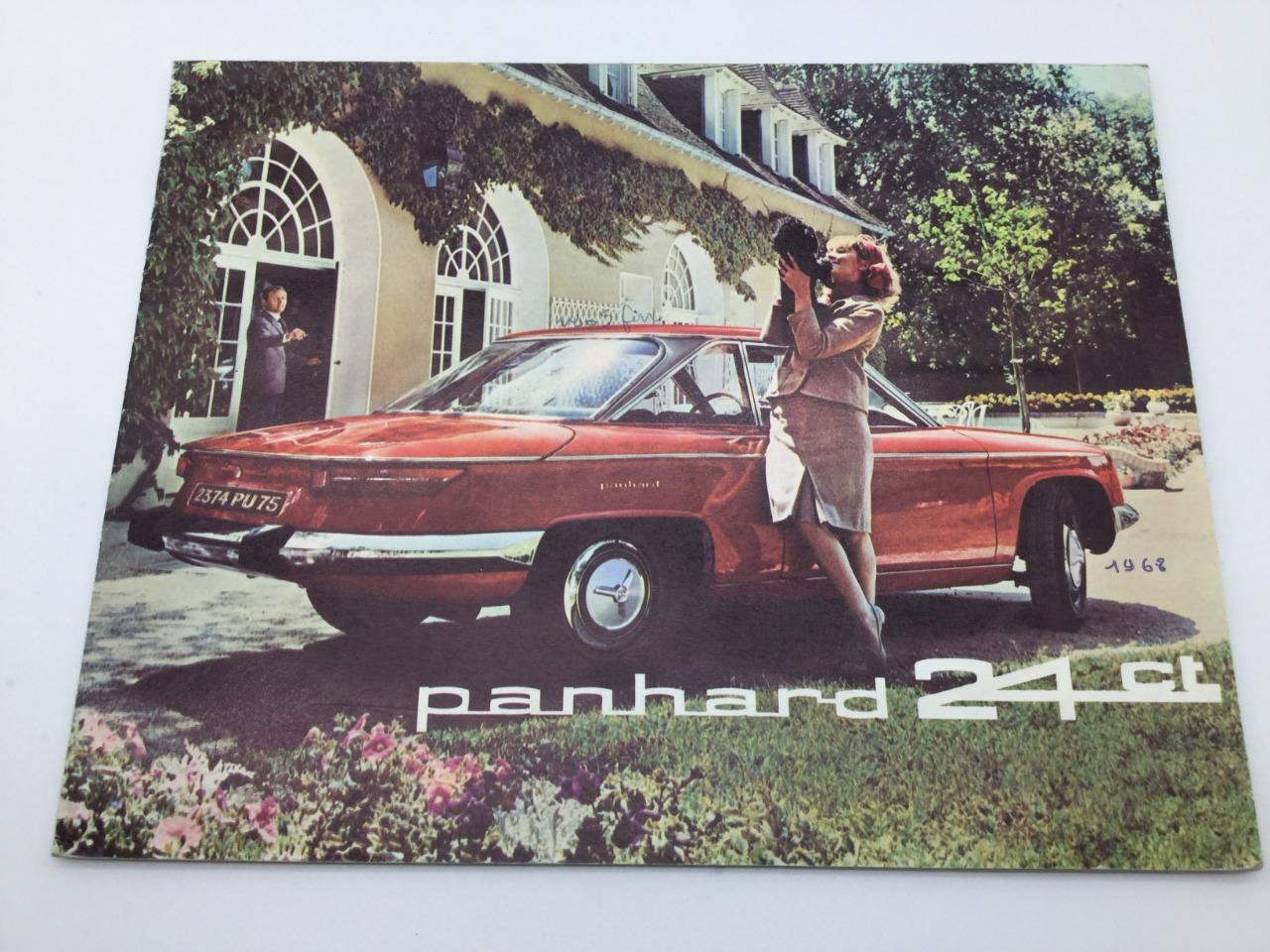 Plaquette publicitaire Panhard 24 ct 1968 LesAnciennes.com