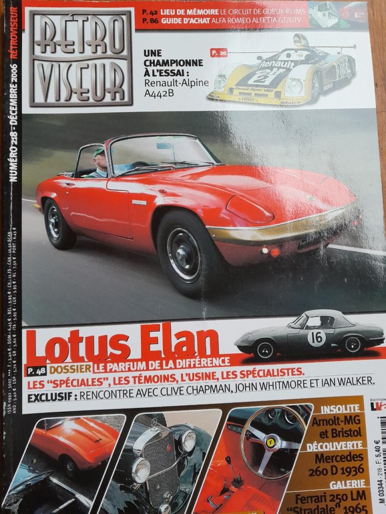 Lotus Elan dossier Retro Viseur LesAnciennes.com
