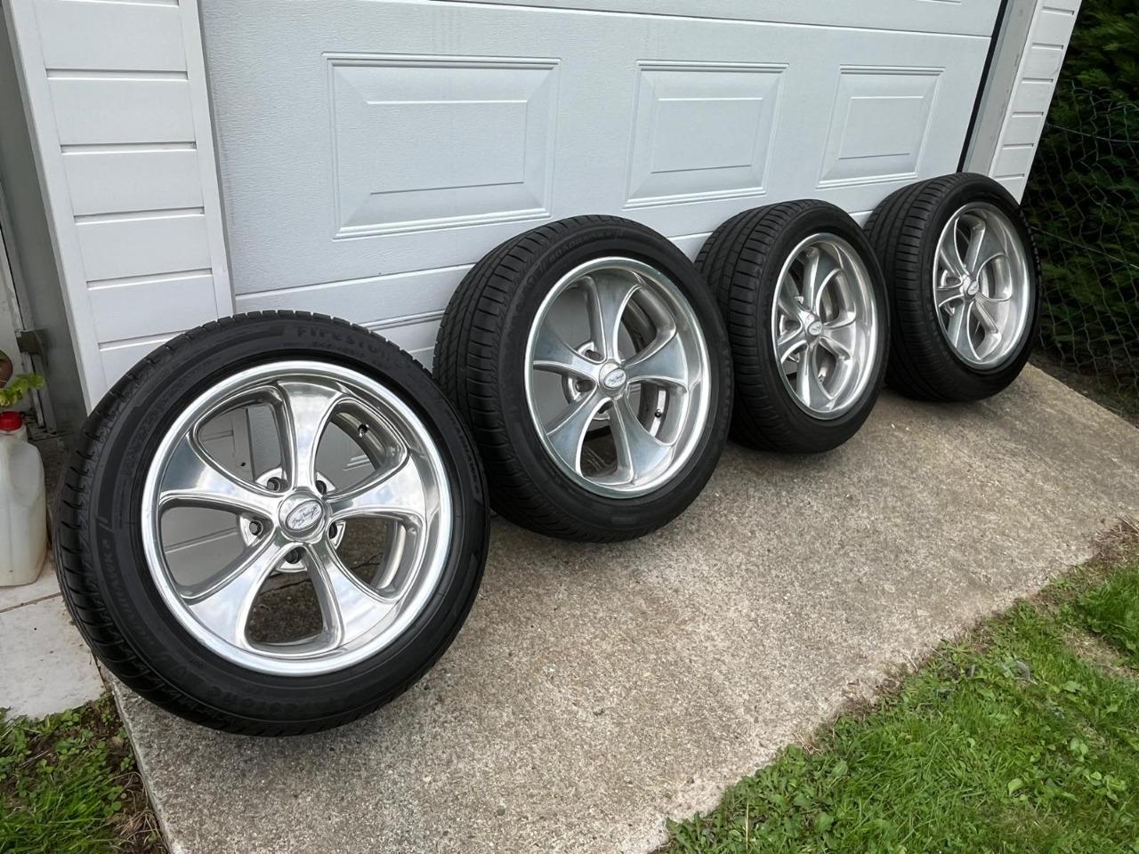 Jantes Boyd Coddington avec pneus neufs Firestone LesAnciennes.com