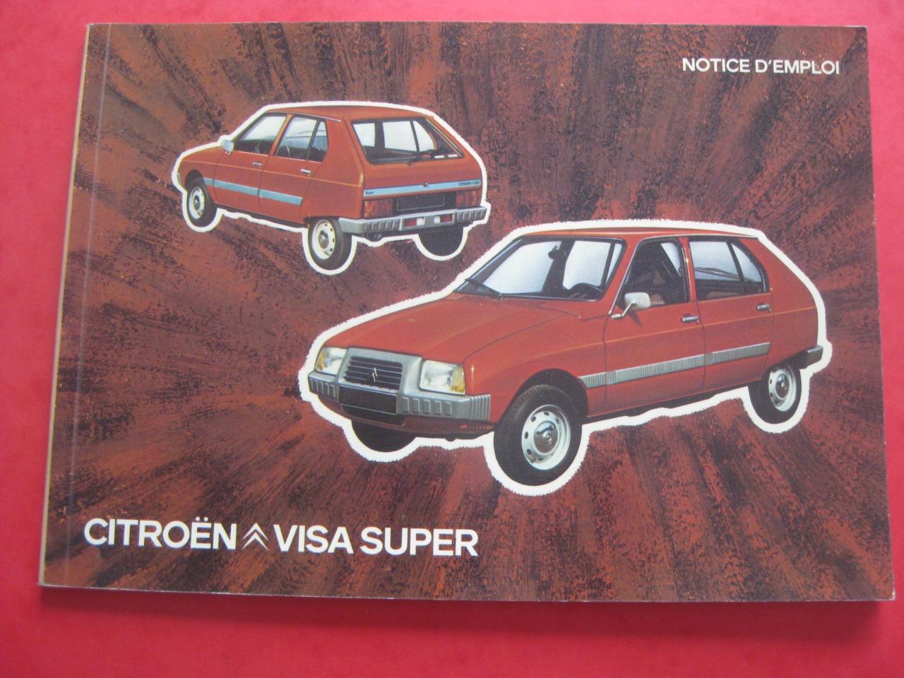 Citroën Visa Super, notice entretien 1979 LesAnciennes.com