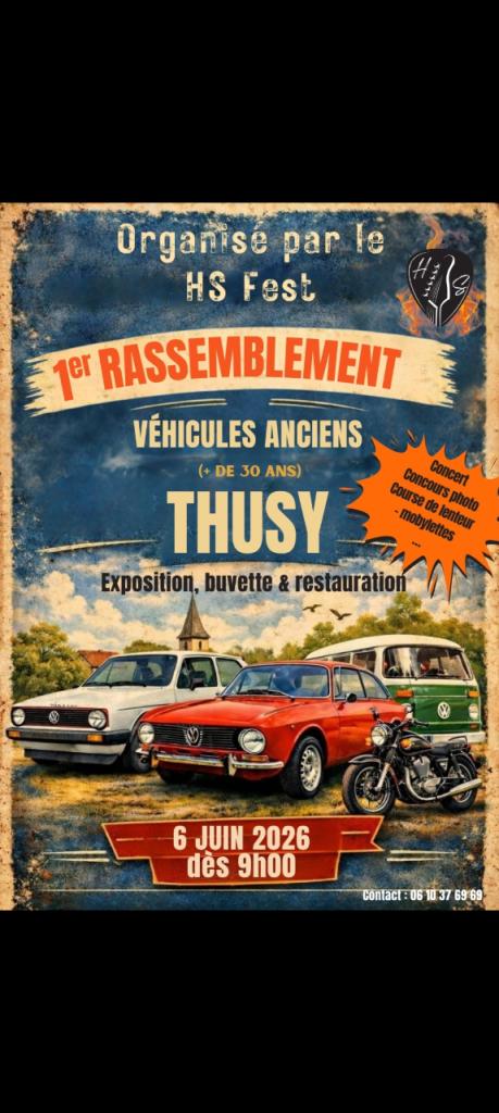 1er rassemblement de Thusy  74150 LesAnciennes.com