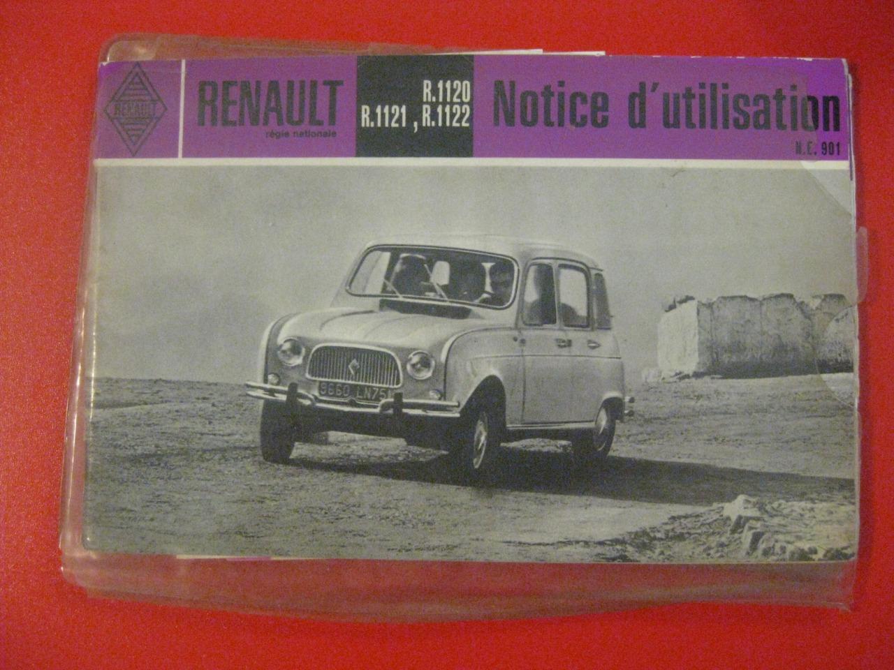 Notice d'entretien Renault 4L, R1120/21/22 LesAnciennes.com
