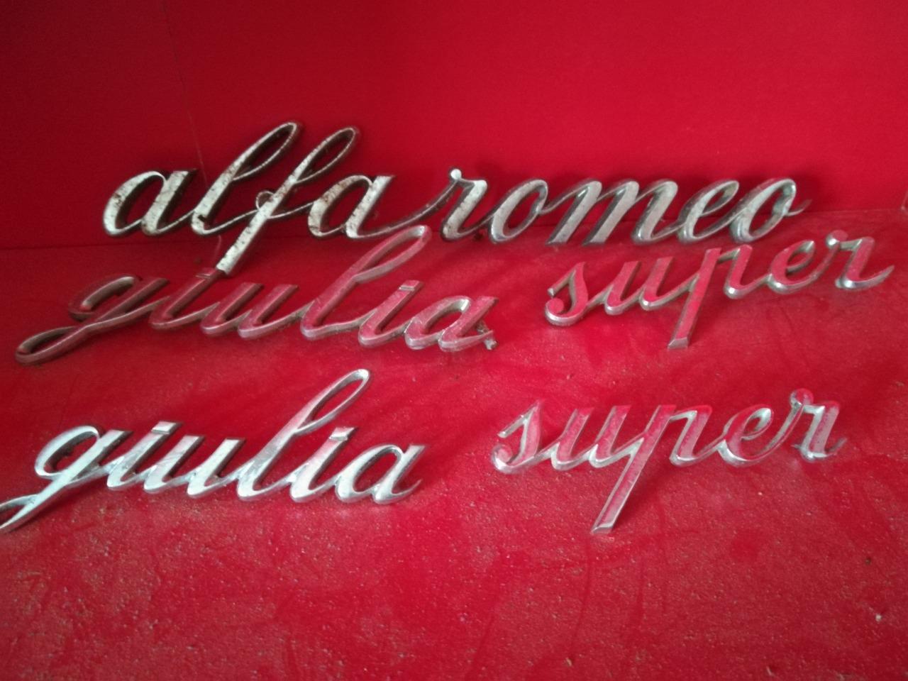 Logos ALFA ROMEO Giulia SUPER DE 1965 LesAnciennes.com