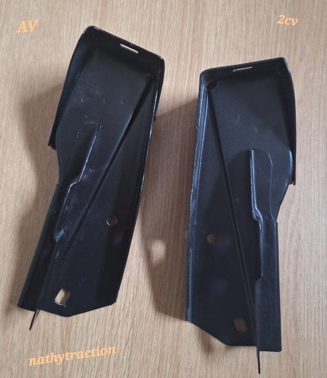 Paire support pare choc avant de 1963 à 1990 2CV LesAnciennes.com