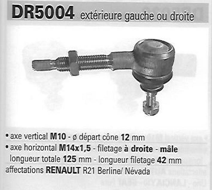 Rotules direction RENAULT R21 LesAnciennes.com
