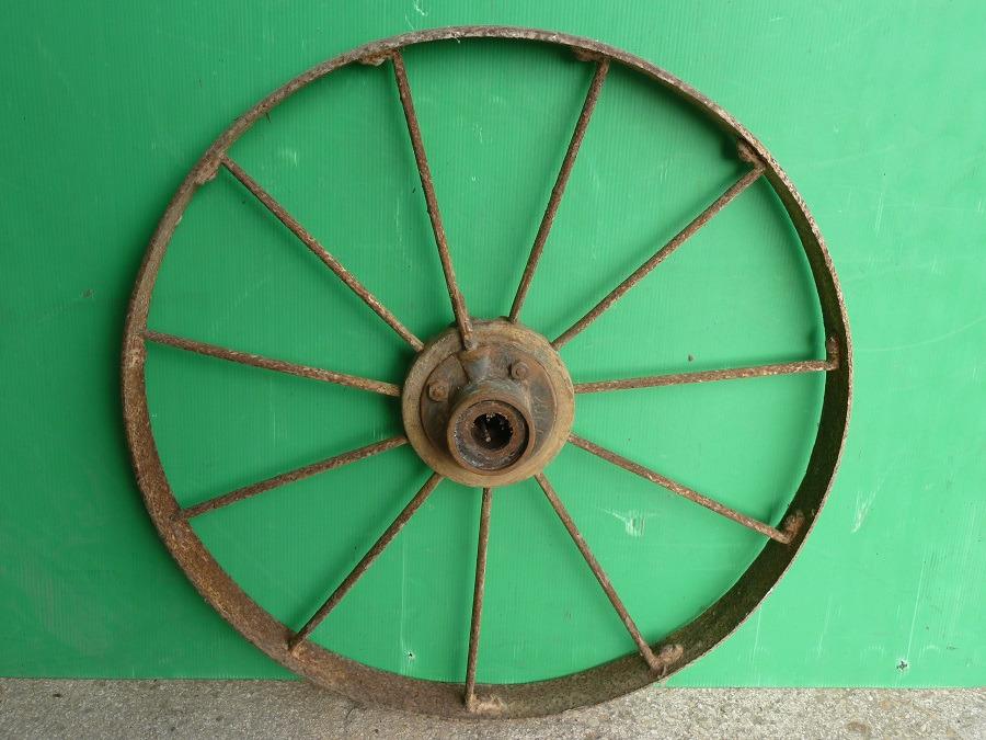 Roue En Fer 250x100 Mm Avec Axe - Neuf, LEM Select, Pour Chariot, Brouette, Mobilier