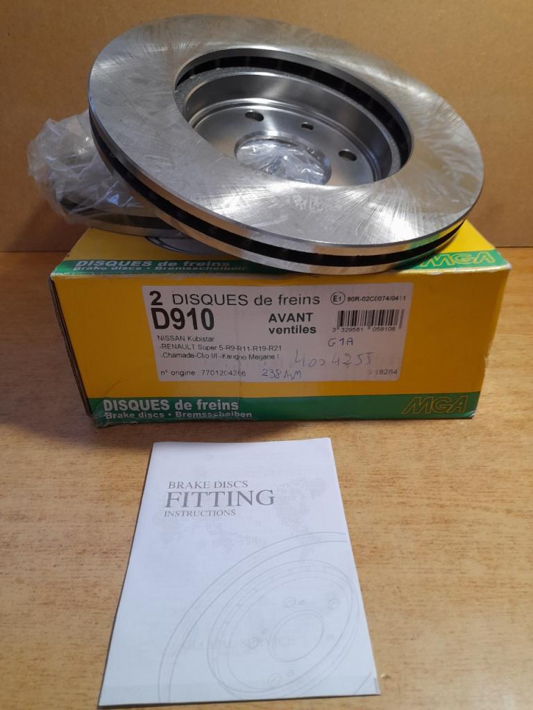 Disques de frein super 5 GT turbo MGA D910 LesAnciennes.com