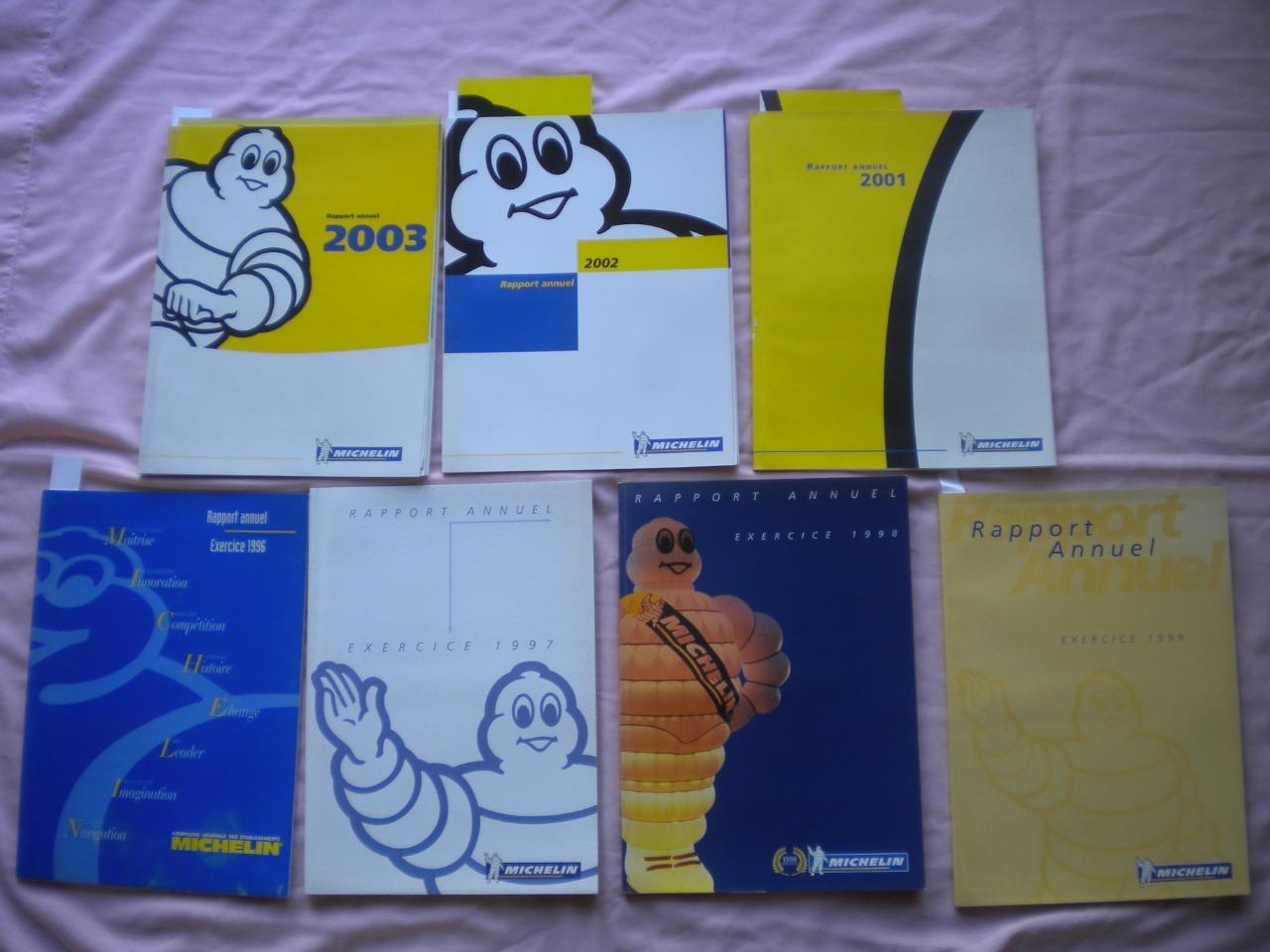 MICHELIN 7 rapports annuels pneumatiques LesAnciennes.com