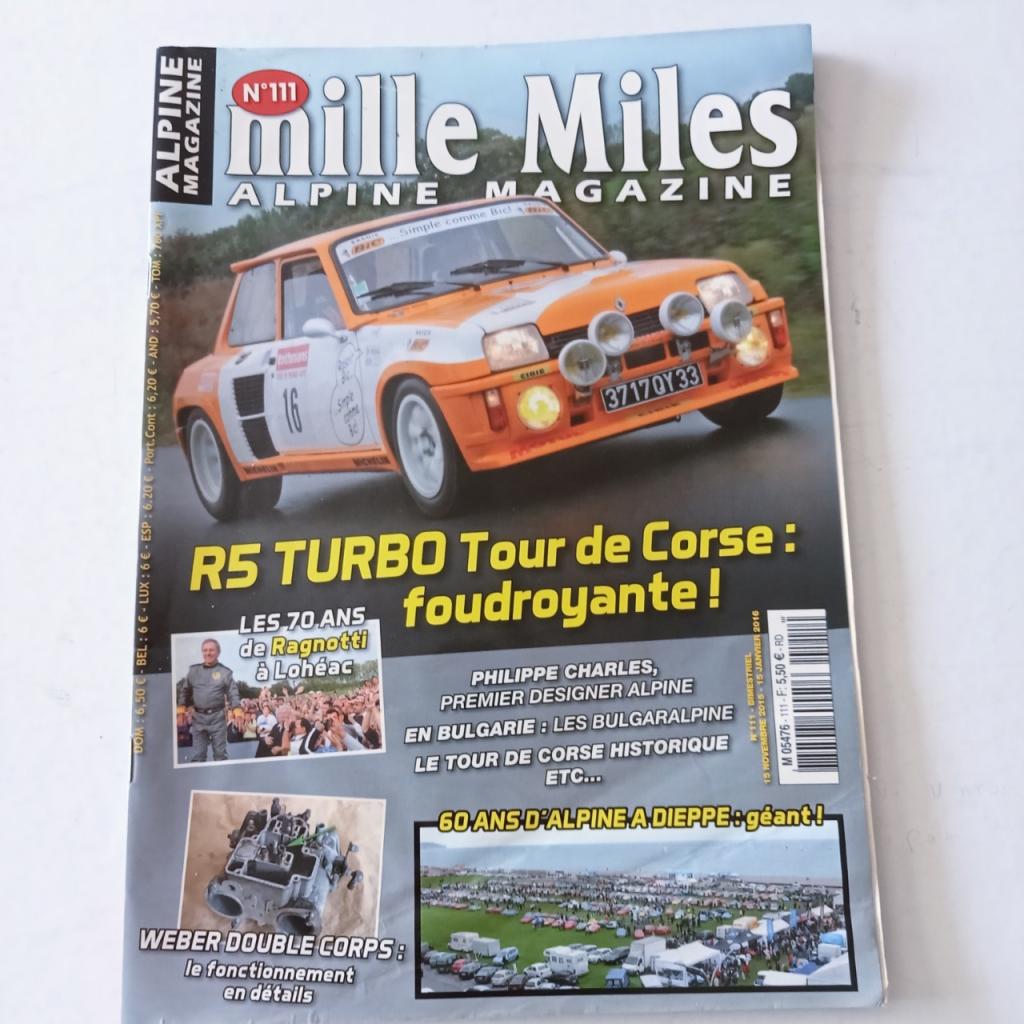 MILLE MILES MAGAZINE ALPINE N° 111 LesAnciennes.com