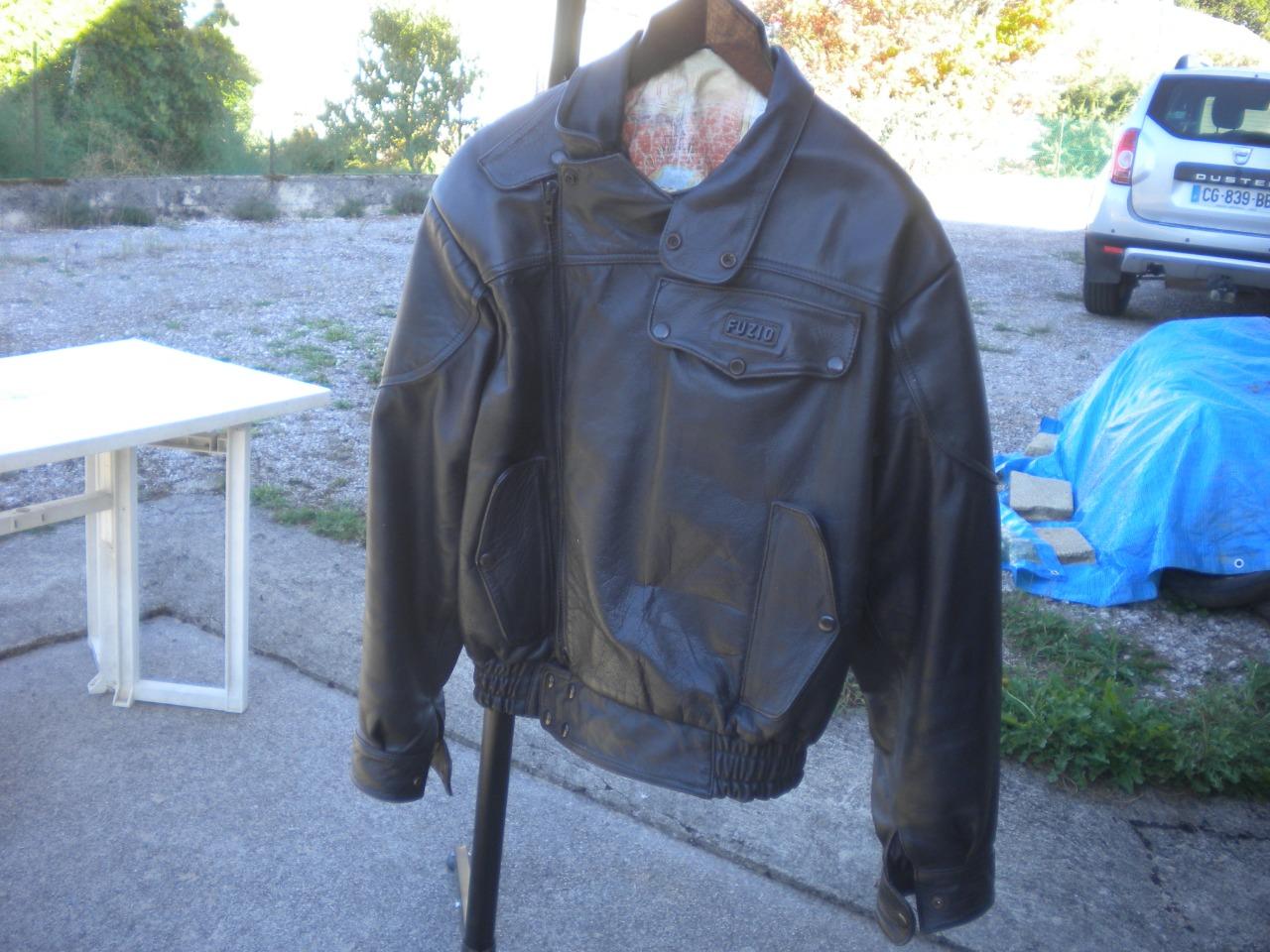 Blouson cuir vachette moto taille 52 LesAnciennes.com