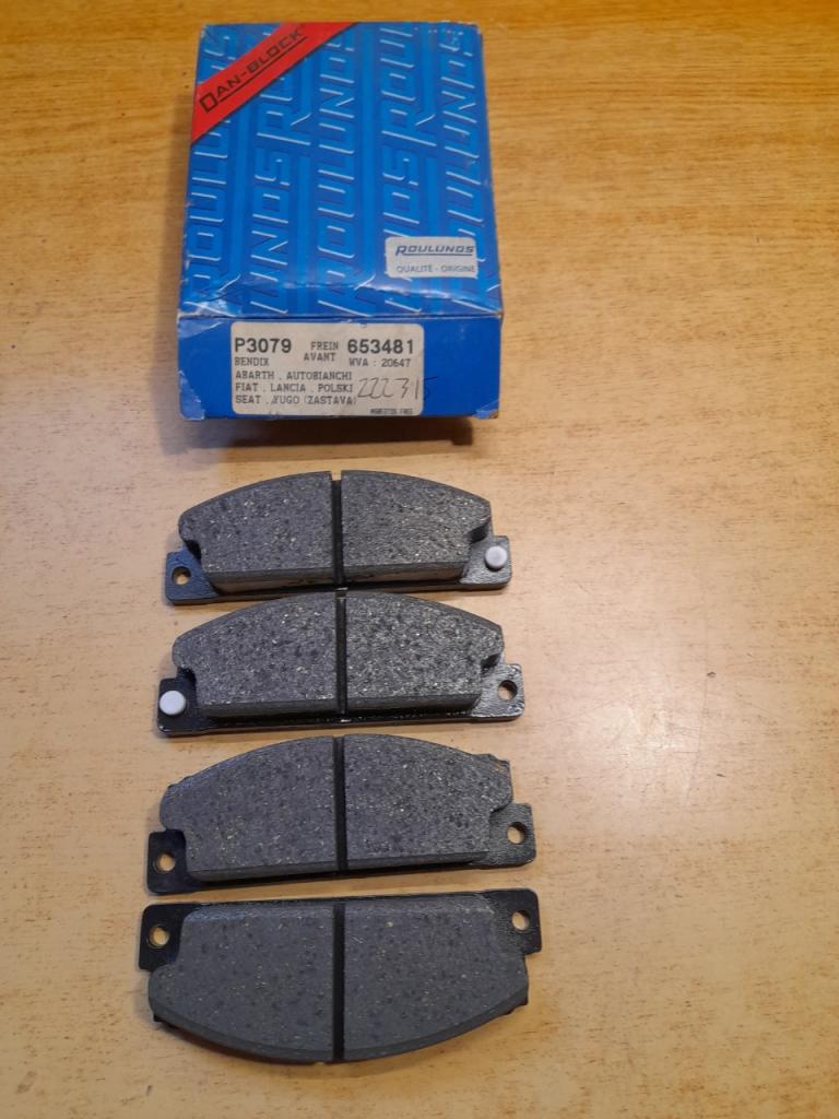 Plaquettes de Frein Avant A112 Fiat 124 127 131 LesAnciennes.com
