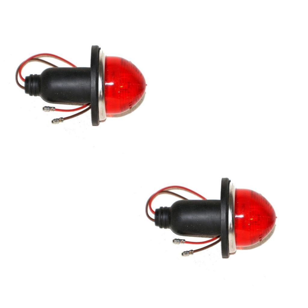 Jeu de 2 feux arrière rouge 2 fonctions pour 2 CV LesAnciennes.com