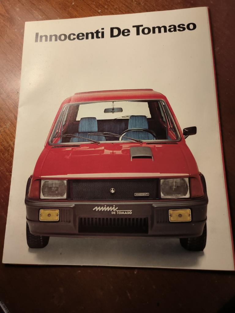 Dépliant Innocenti Mini De Tomaso 1978 LesAnciennes.com