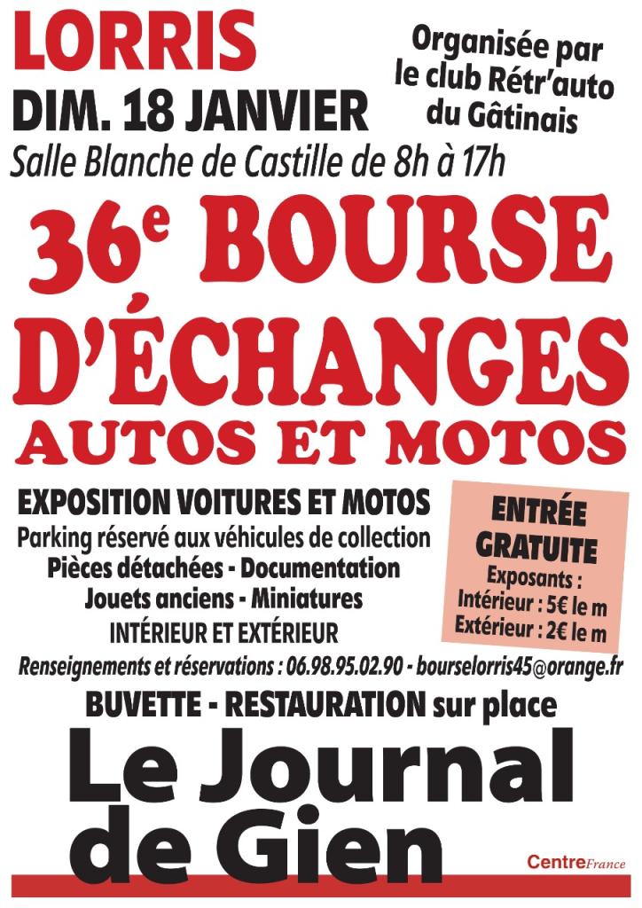 36ème Bourse d'échanges autos et motos LesAnciennes.com