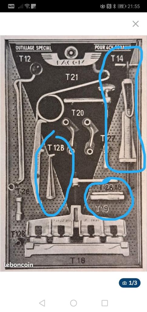 Outillage renault 4 cv LesAnciennes.com