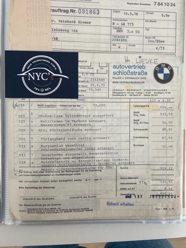 BMW 3.0 CSI - 1973 LesAnciennes.com