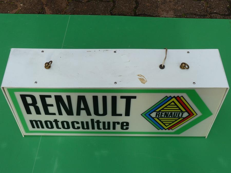 Enseigne lumineuse collector RENAULT Agriculture LesAnciennes.com